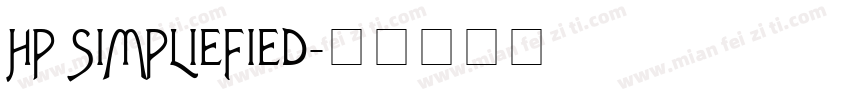 HP SIMPLIEFIED字体转换